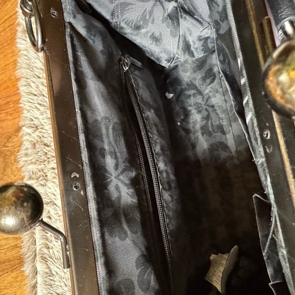 The Nightmare Before Christmas clasp Black and Purple Quilted Women's Handbag - Picture 5 of 9